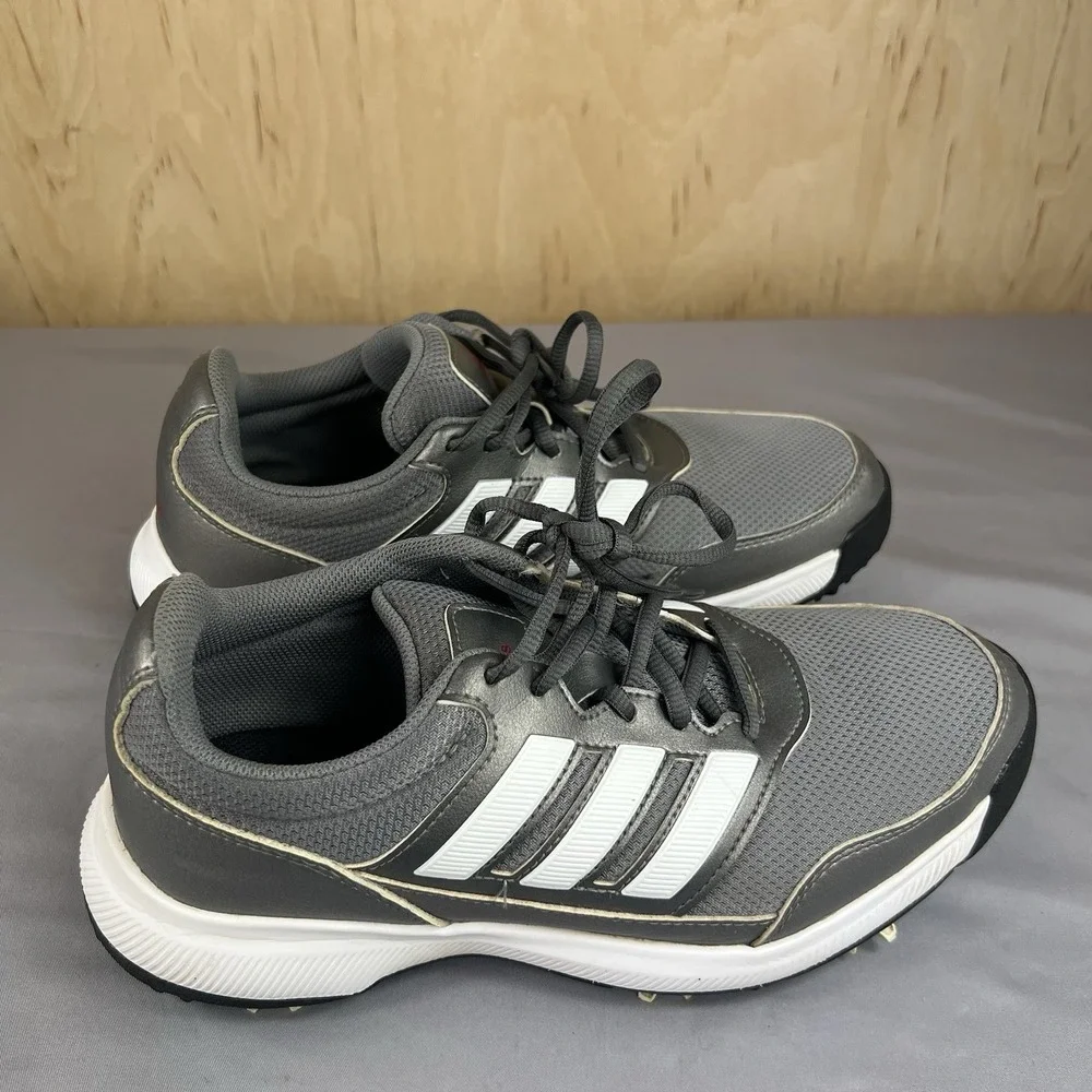 Adidas Tech Response 2.0 Golf Shoes Men's Size 8 Gray Silver EE9123
